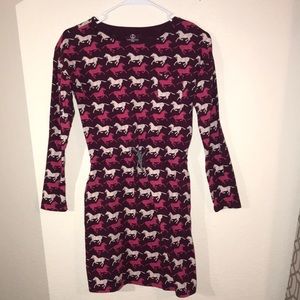 Kids Land’s End racing horse dress size10